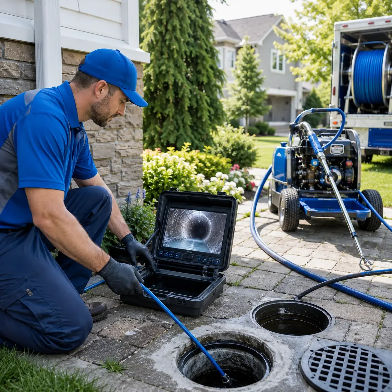 Outdoor drain cleaning professionals serving Mount Olive, NC